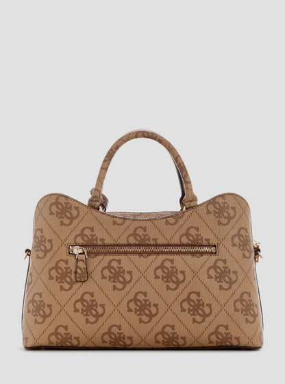 GUESS JANIE LOGO GIRLFRIEND SATCHEL BAG