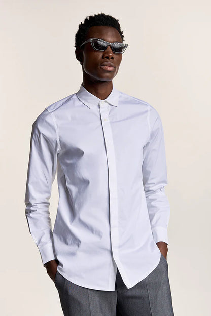 P/COC POPLINE PLACKET SMIM SHIRT