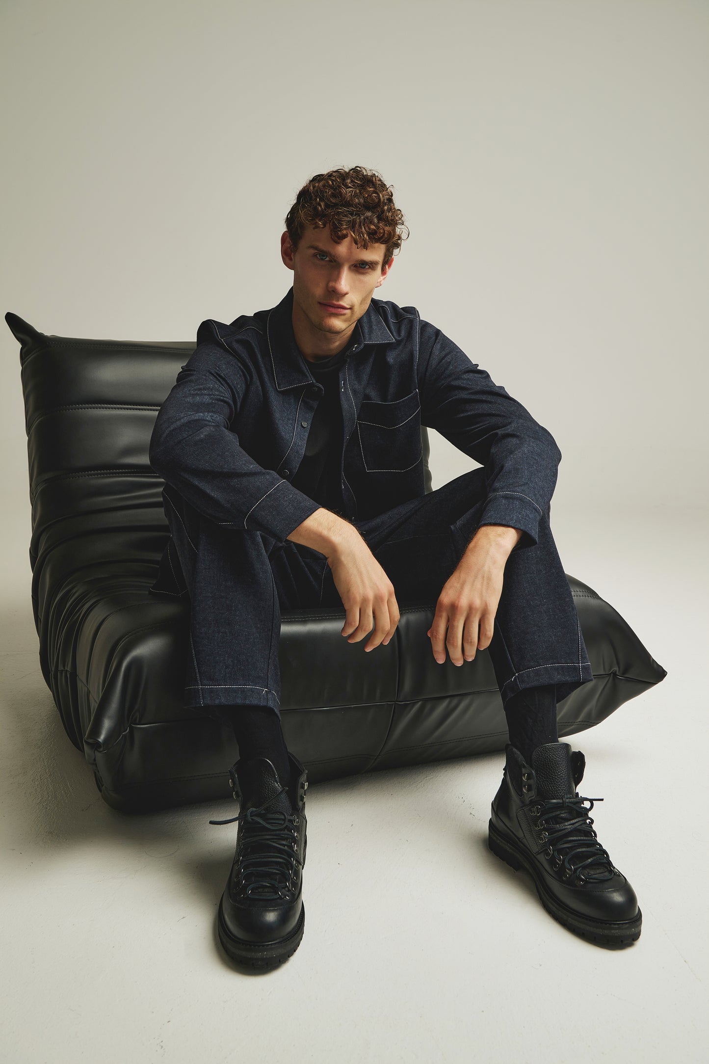 P/COC OVERSIZED BLUE JEAN