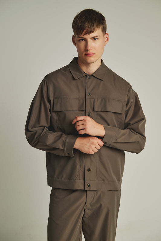 P/COC DOUBLE POCKET SAFARI OVERSHIRT