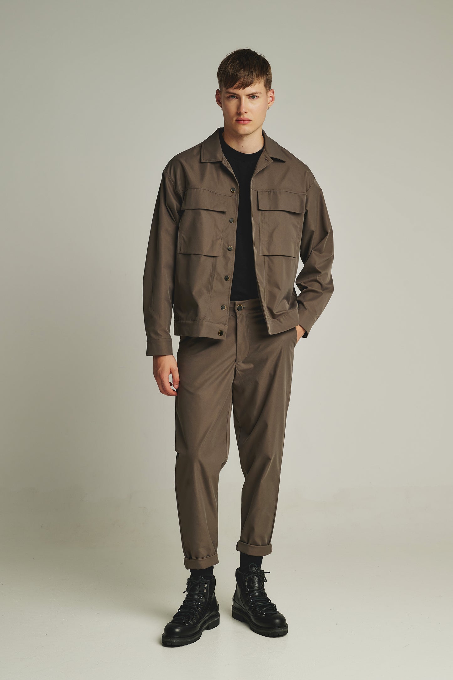 P/COC DOUBLE POCKET SAFARI OVERSHIRT