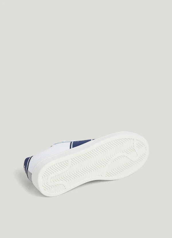 PEPE JEANS KIDS PLAYER COLLEGE B LEATHER SNEAKERS