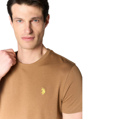 U.S POLO ASSN MAN SILVER & GOLD BASIC T SHIRT