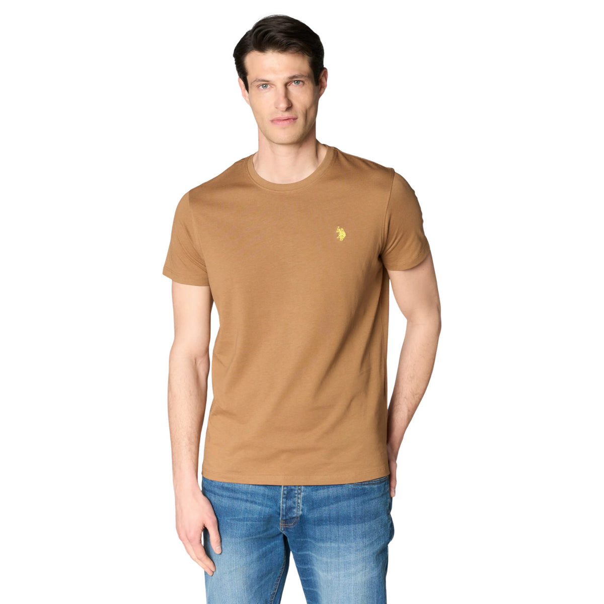 U.S POLO ASSN MAN SILVER & GOLD BASIC T SHIRT