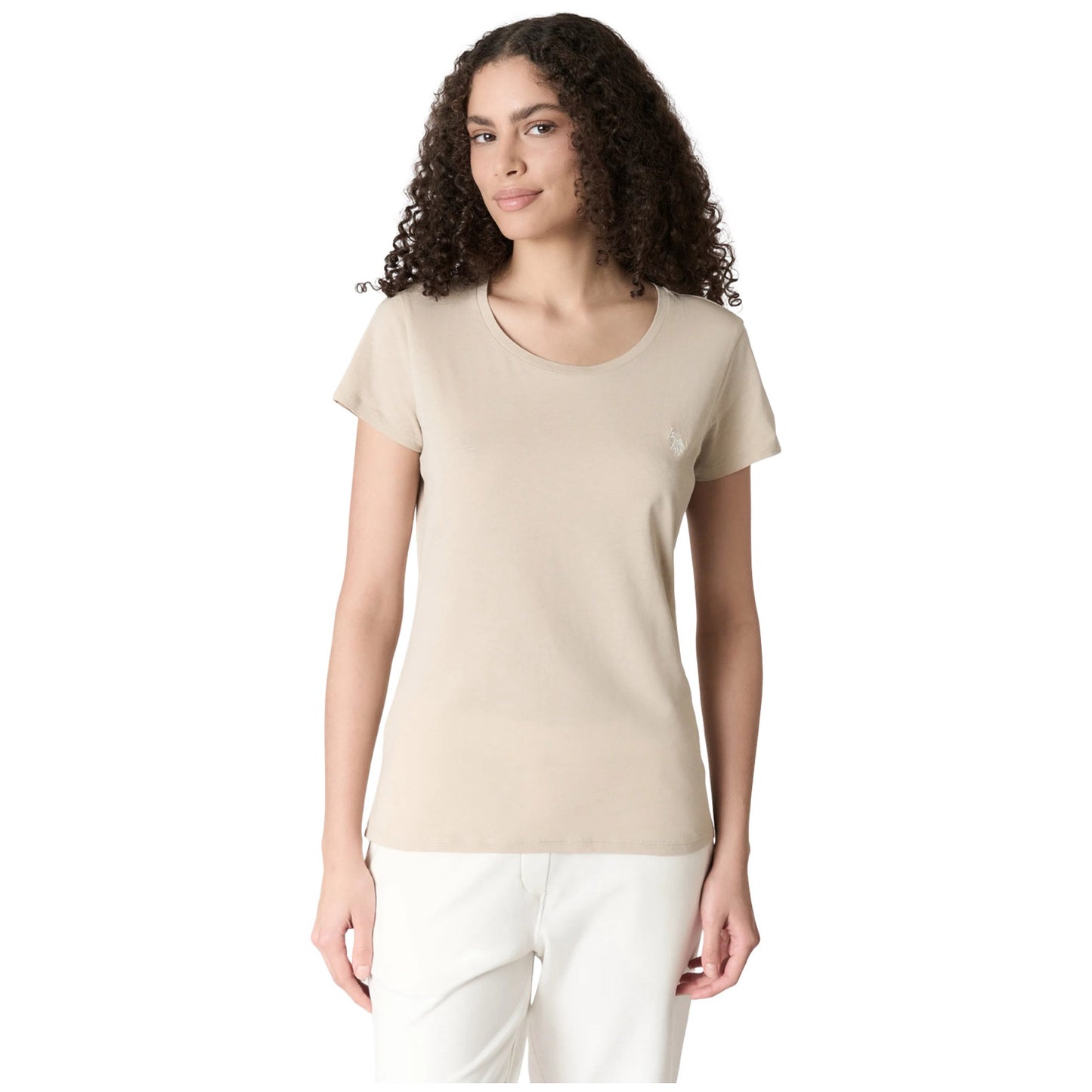 U.S POLO ASSN WOMAN LIGHT JERSEY COTTON T SHIRT