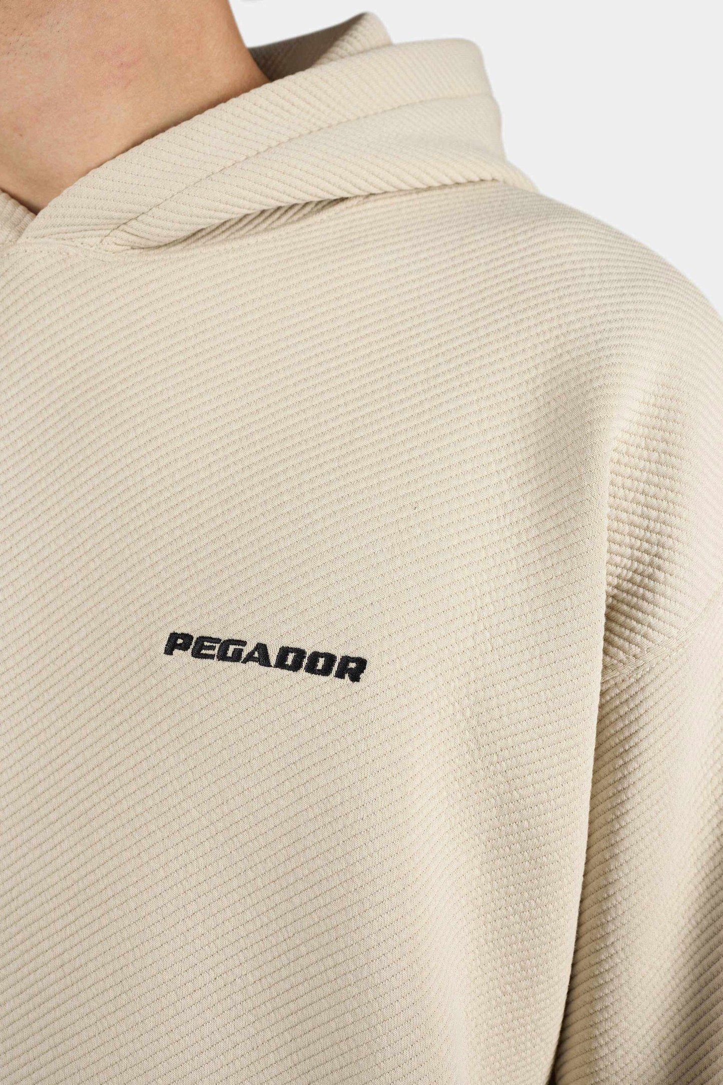 PEGADOR TATE STRUCTURED OVERSIZED HOODIE