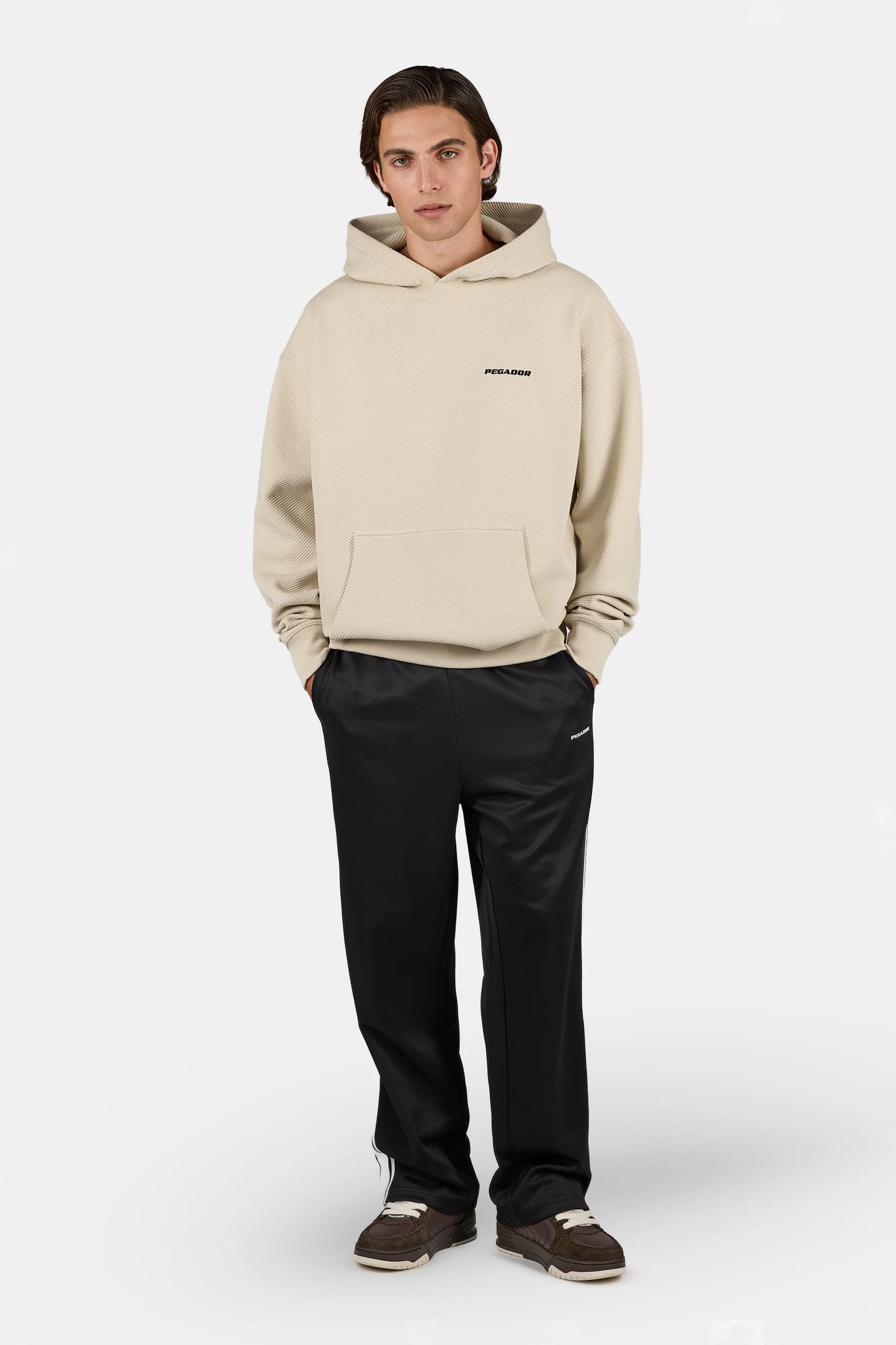 PEGADOR TATE STRUCTURED OVERSIZED HOODIE