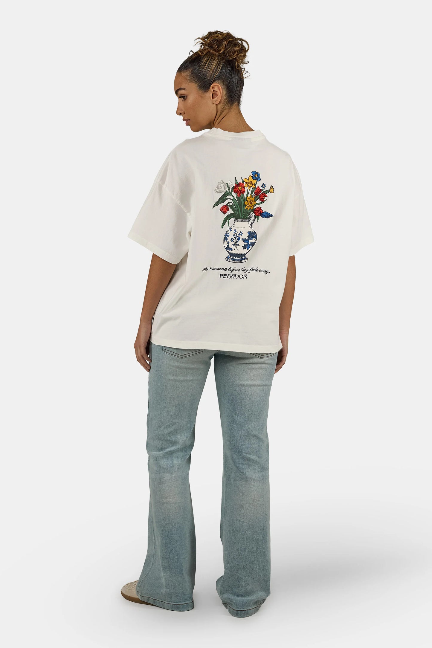 PEGADOR WOMAN MODRA OVERSIZED T SHIRT