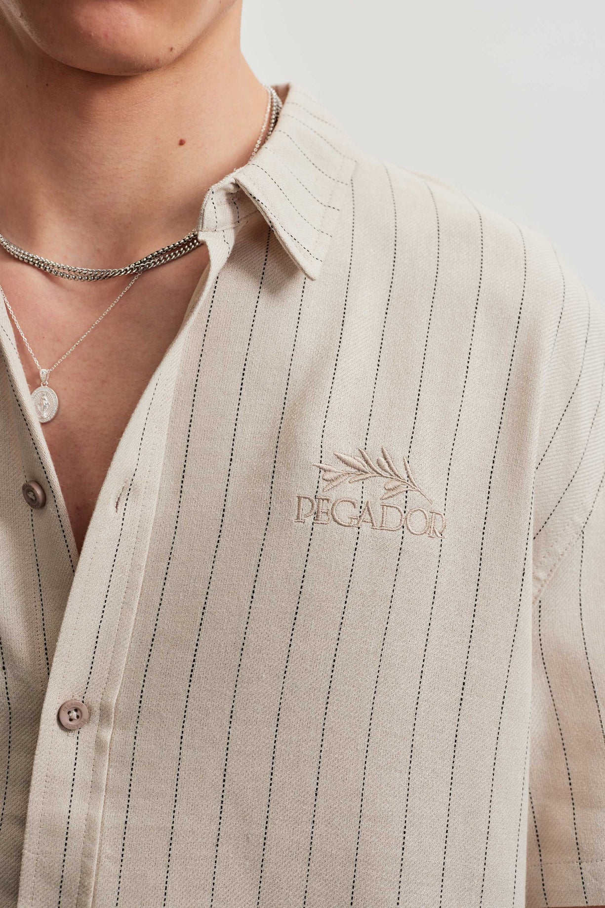 PEGADOR MURCIA STRIPED SS SHIRT