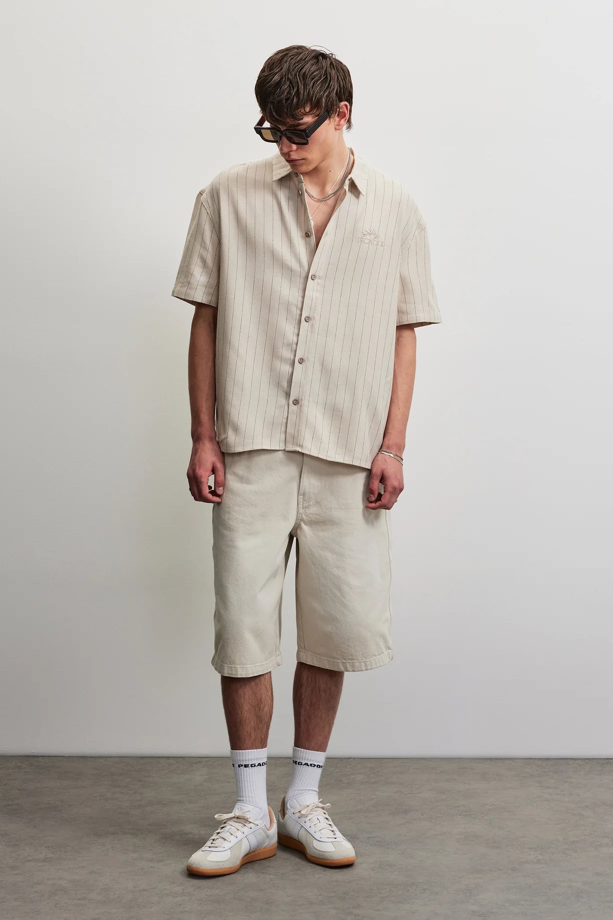 PEGADOR MURCIA STRIPED SS SHIRT