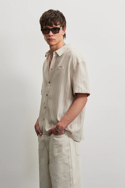 PEGADOR MURCIA STRIPED SS SHIRT