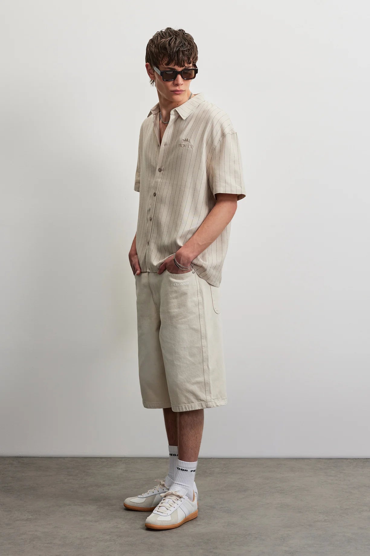 PEGADOR MURCIA STRIPED SS SHIRT