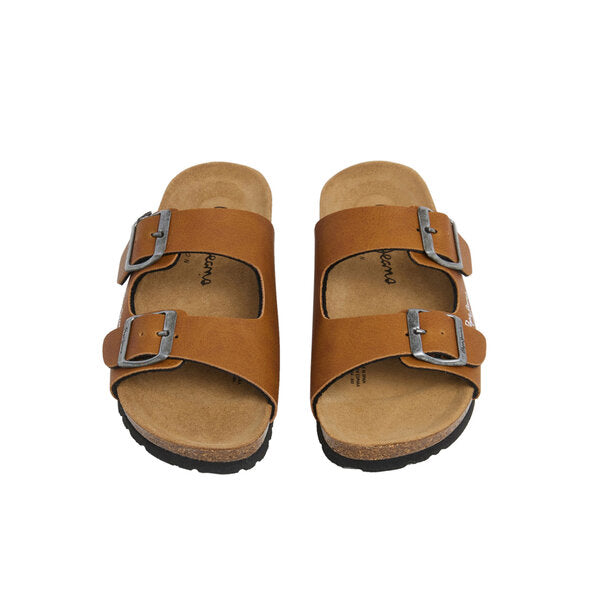 PEPE JEANS BIO DOUBLE KANSAS LEATHER SANDALS