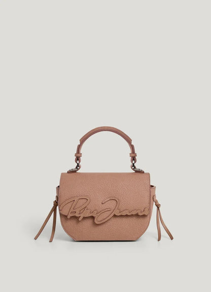 PEPE JEANS WOMAN AMBER SCRIPT FLAP BAG