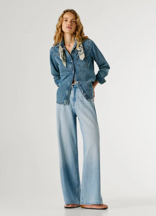 PEPE JEANS WOMAN  WIDE LEG JAIMY DENIM PANTS