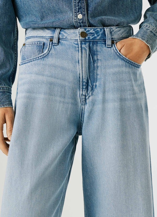 PEPE JEANS WOMAN  WIDE LEG JAIMY DENIM PANTS