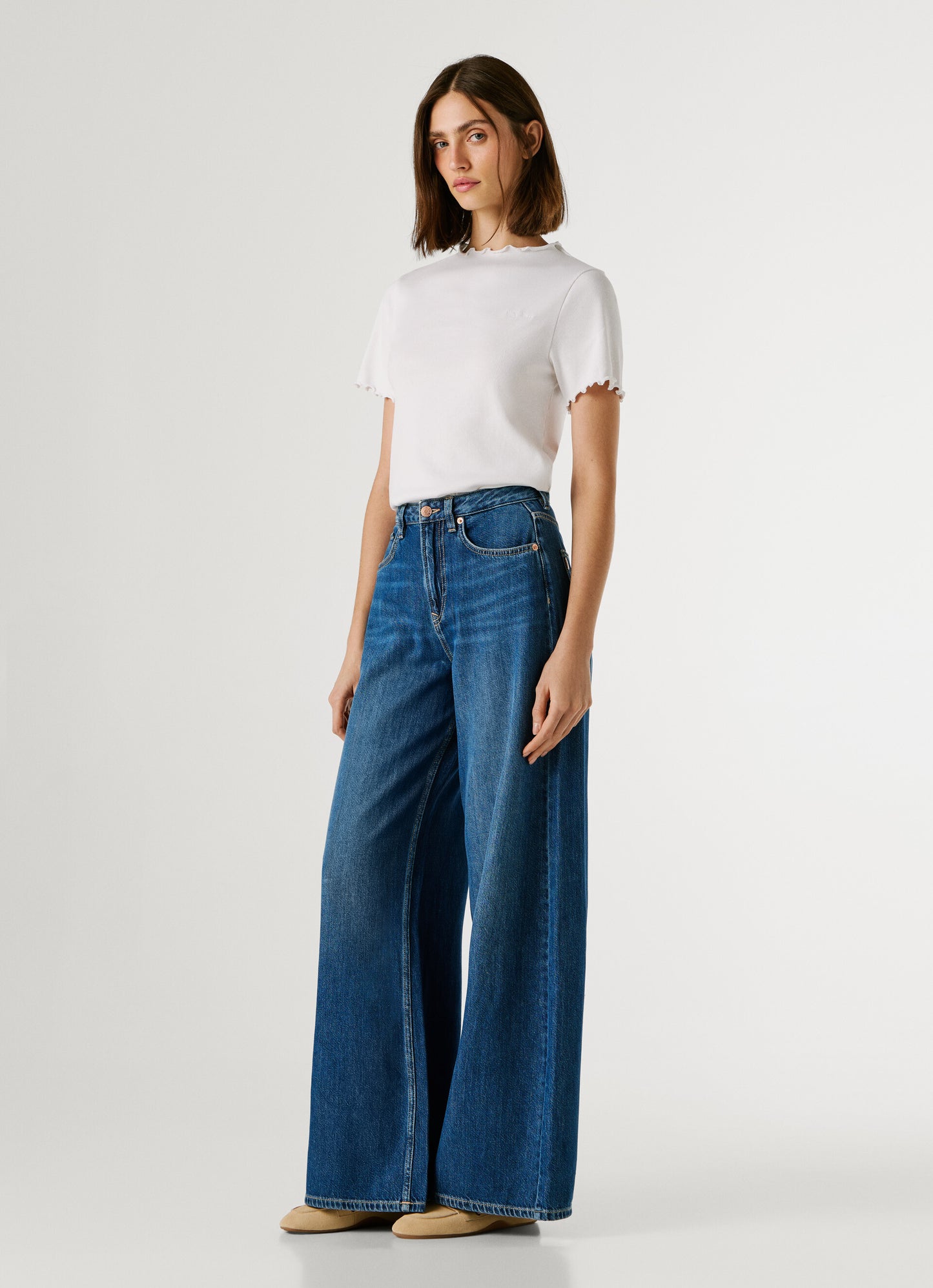 PEPE JEANS WOMAN WIDE LEG JAIMY DENIM PANTS