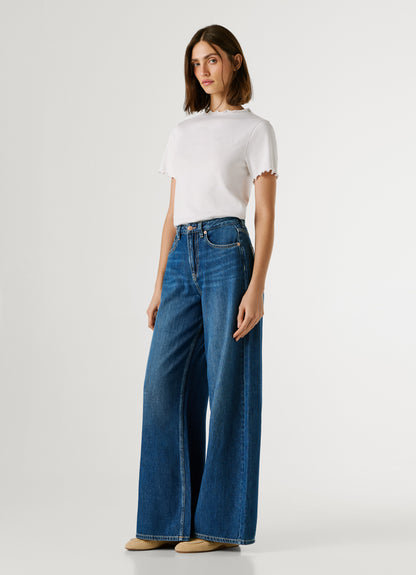 PEPE JEANS WOMAN WIDE LEG JAIMY DENIM PANTS
