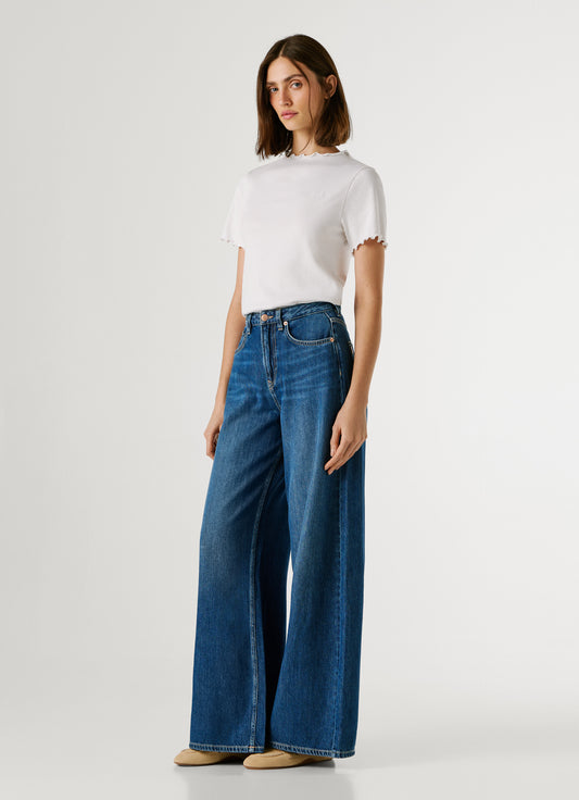 PEPE JEANS WOMAN WIDE LEG JAIMY DENIM PANTS