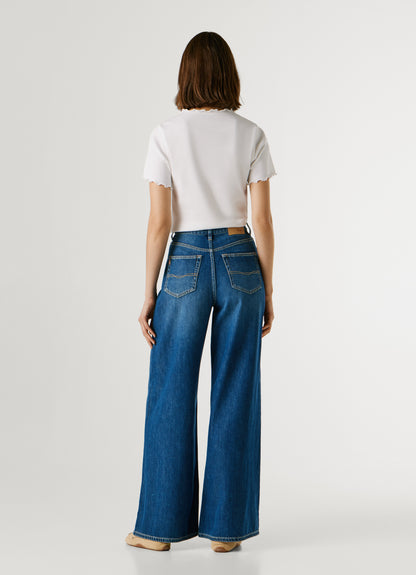 PEPE JEANS WOMAN WIDE LEG JAIMY DENIM PANTS
