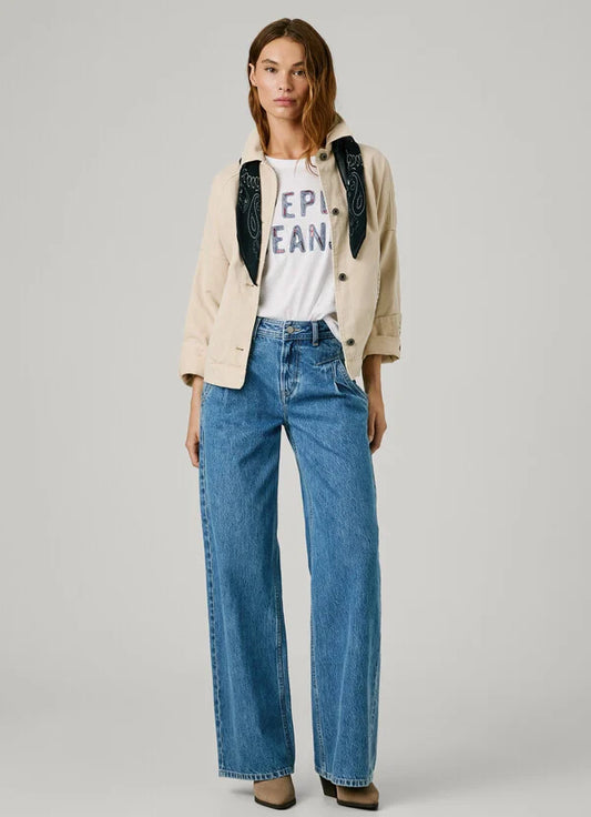 PEPE JEANS WOMAN HIGH-RISE WIDE FIT JEANS