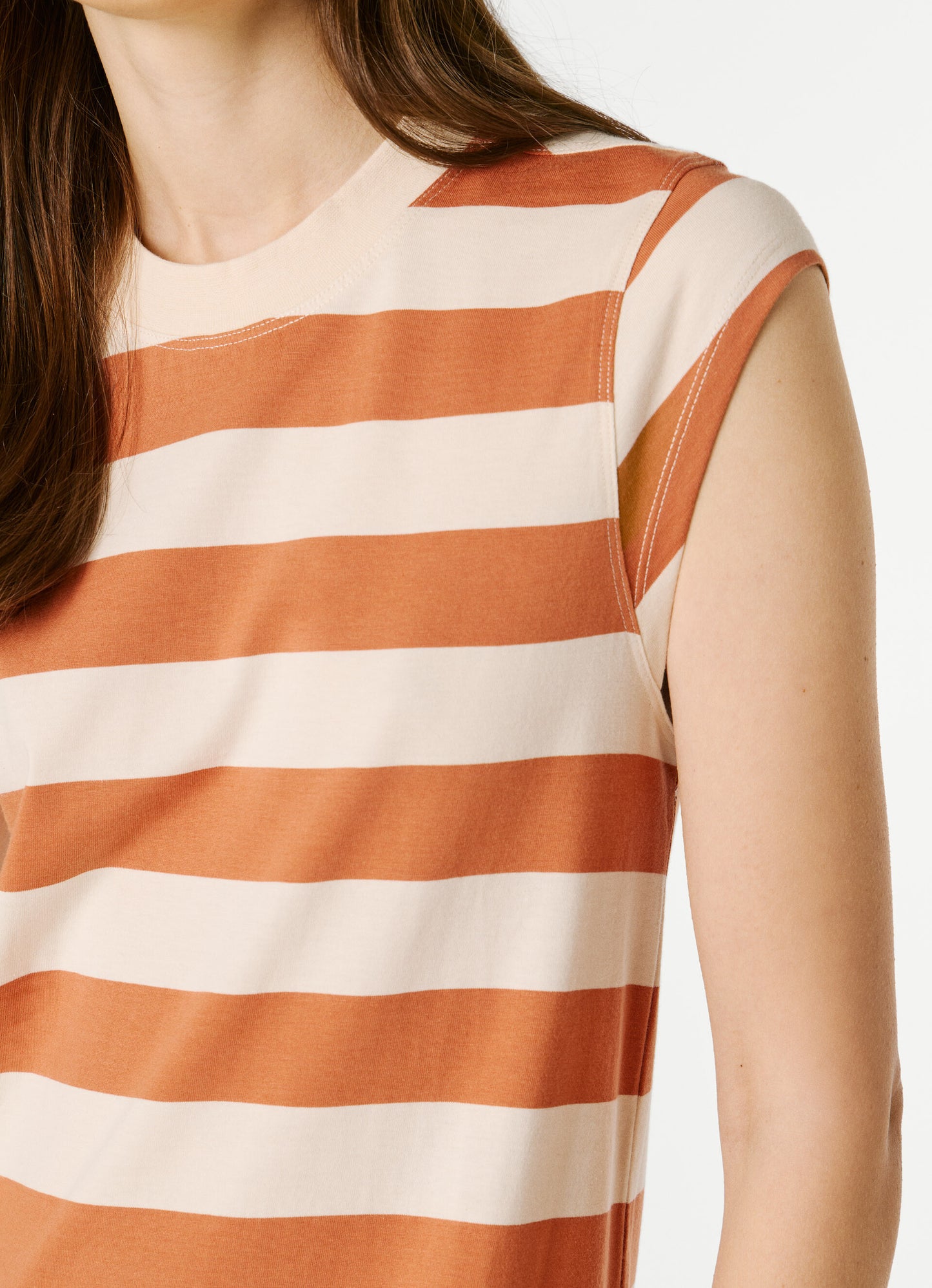 PEPE JEANS WOMAN LILA DRESS STRIPES