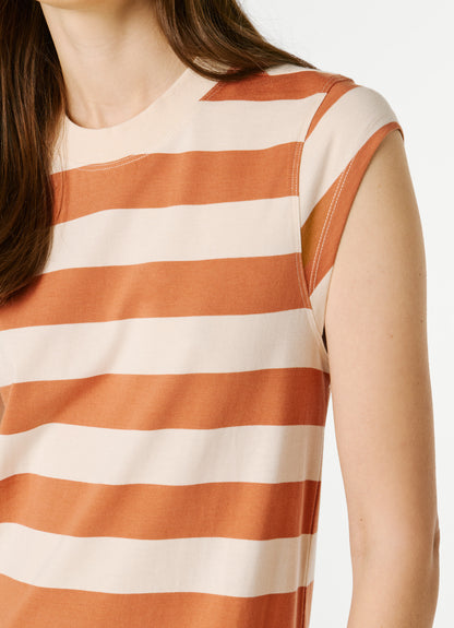 PEPE JEANS WOMAN LILA DRESS STRIPES