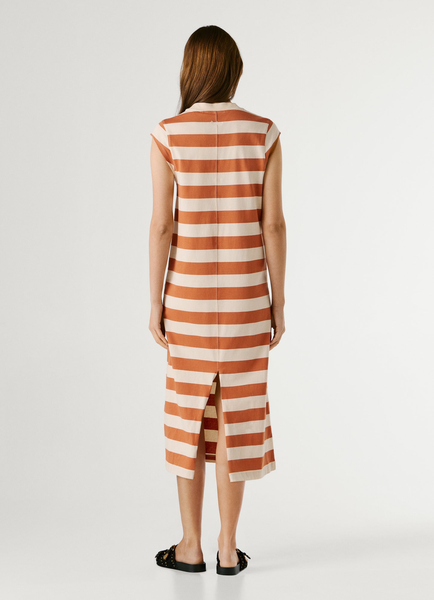 PEPE JEANS WOMAN LILA DRESS STRIPES