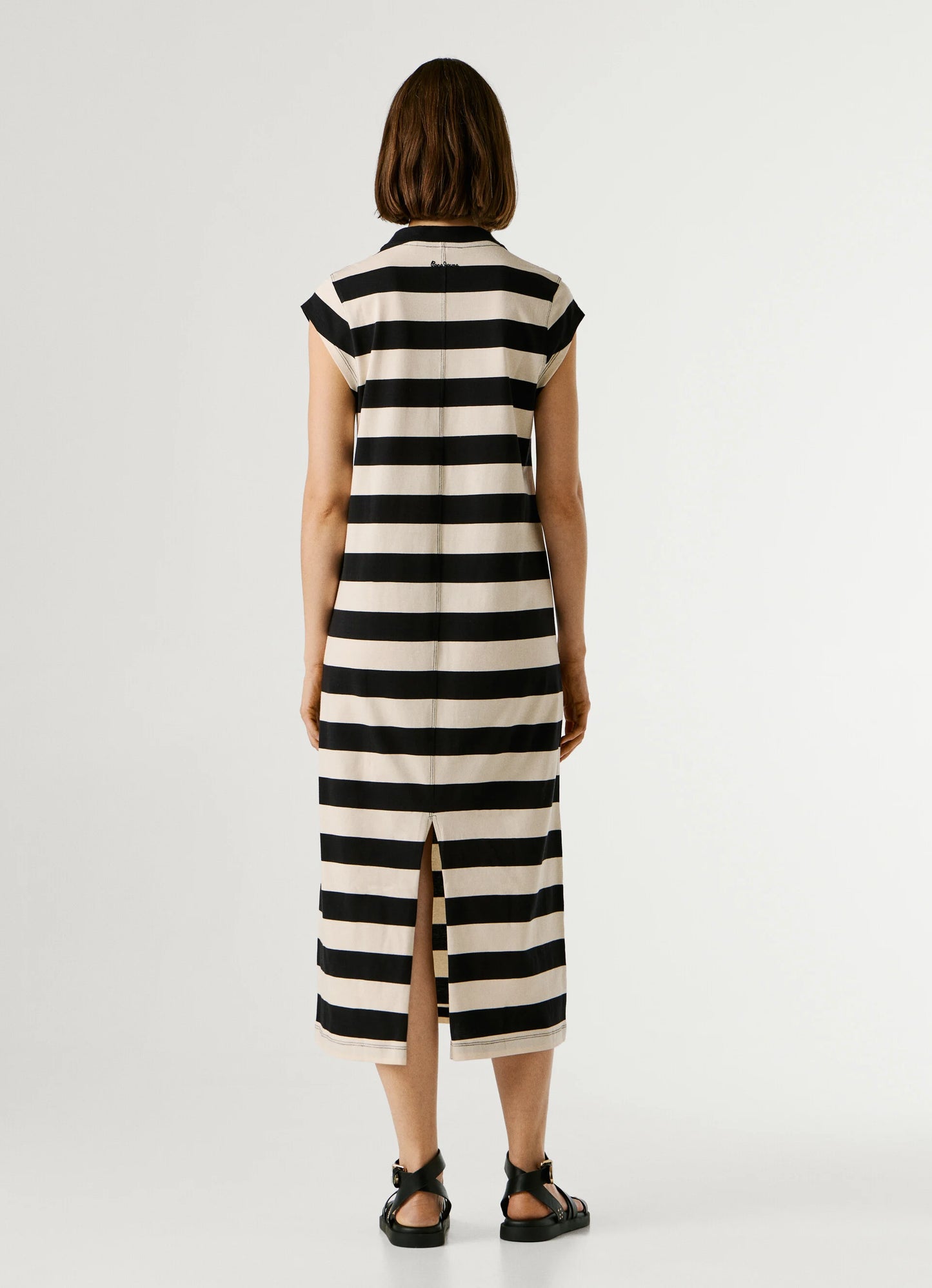 PEPE JEANS WOMAN LILA DRESS STRIPES