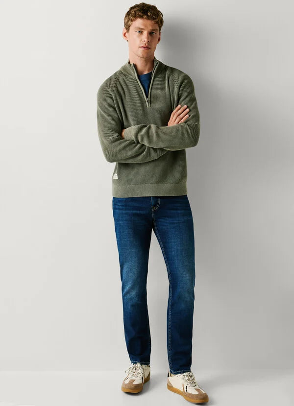 PEPE JEANS MAN CASH STRAIGHT FIT MID-RISE DENIM PANTS