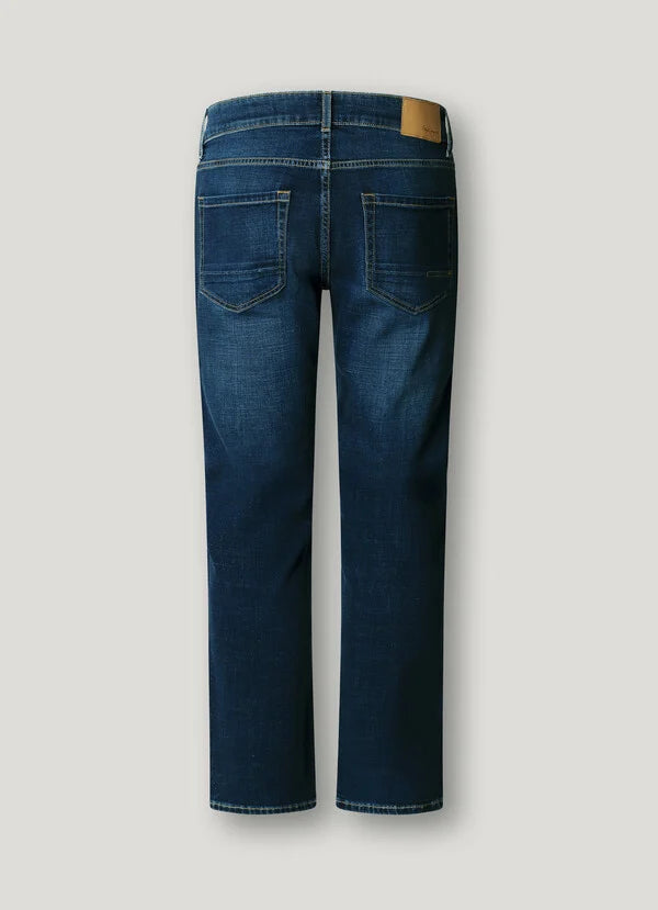 PEPE JEANS MAN CASH STRAIGHT FIT MID-RISE DENIM PANTS