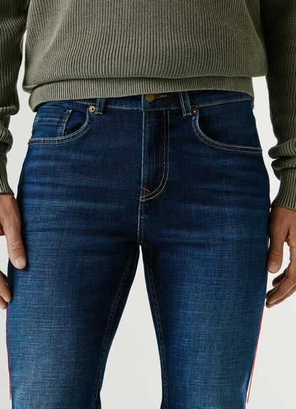 PEPE JEANS MAN CASH STRAIGHT FIT MID-RISE DENIM PANTS