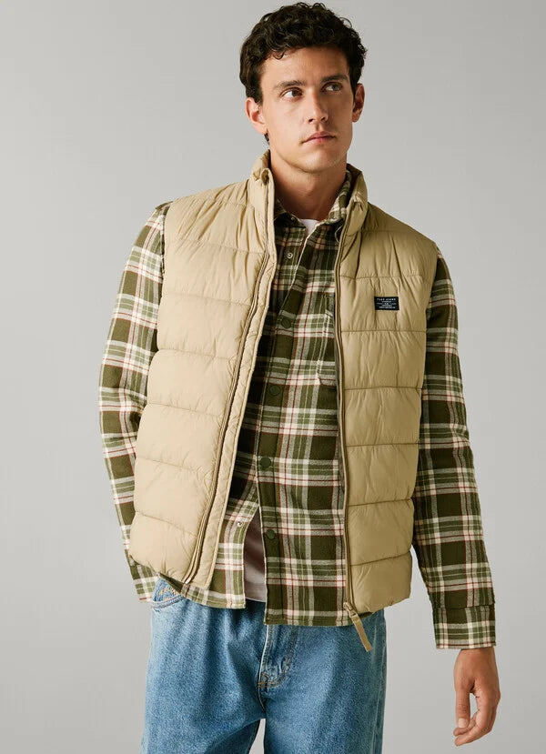 PEPE JEANS MAN ZIP CLOSURE PADDED GILET