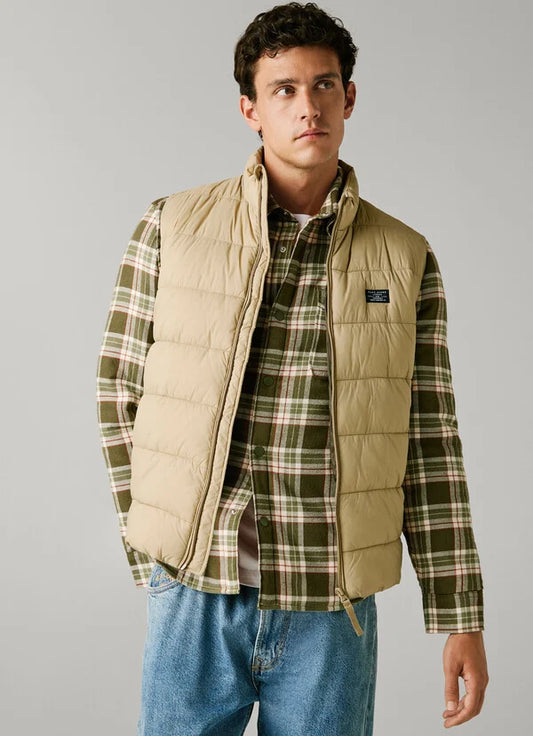 PEPE JEANS MAN ZIP CLOSURE PADDED GILET