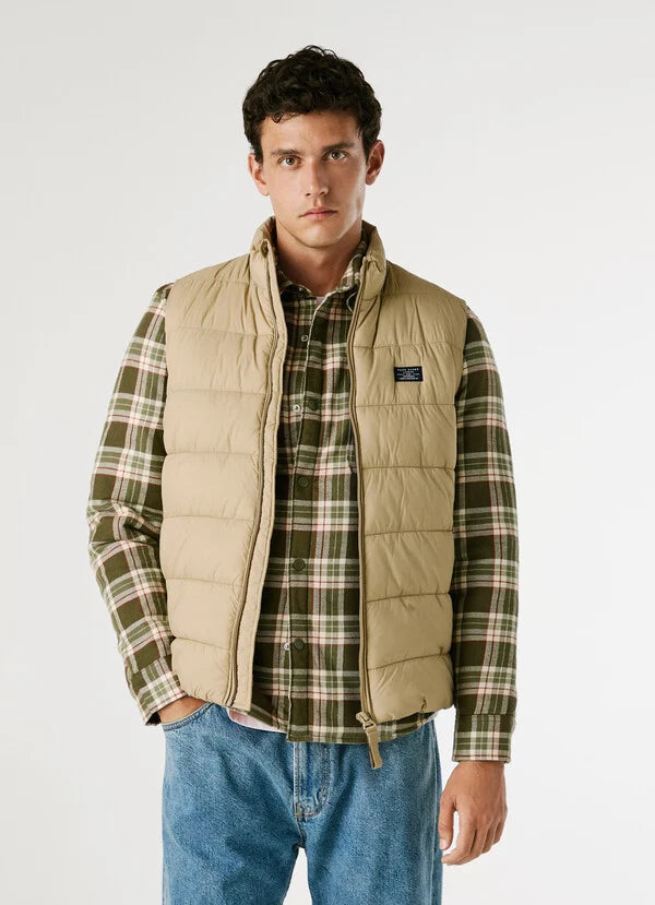 PEPE JEANS MAN ZIP CLOSURE PADDED GILET