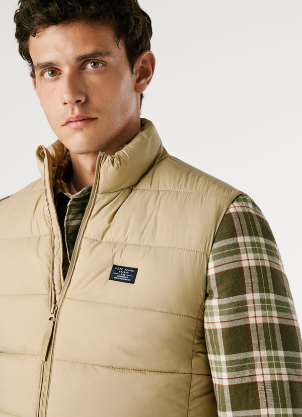 PEPE JEANS MAN ZIP CLOSURE PADDED GILET