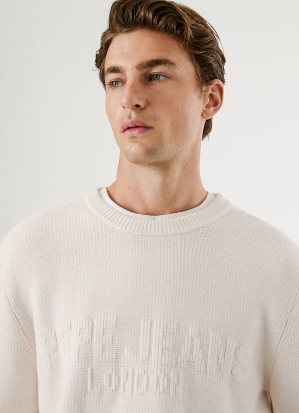PEPE JEANS MAN PHINEAS KNITTED LOGO JUMPER