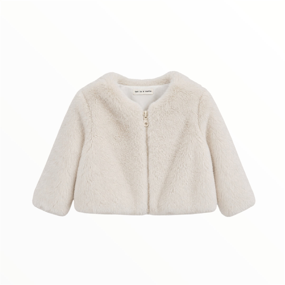 TWO IN A CASTLE FAUX FUR JACKET