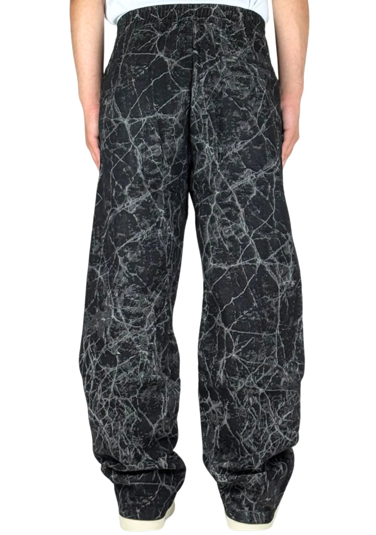 ACUPUNCTURE FASHION PATCH WORK OVERSIZED PANTS