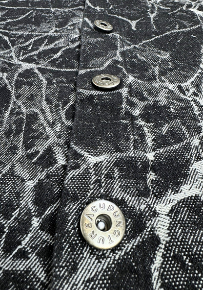 ACUPUNCTURE FASHION PATCH WORK SHIRT