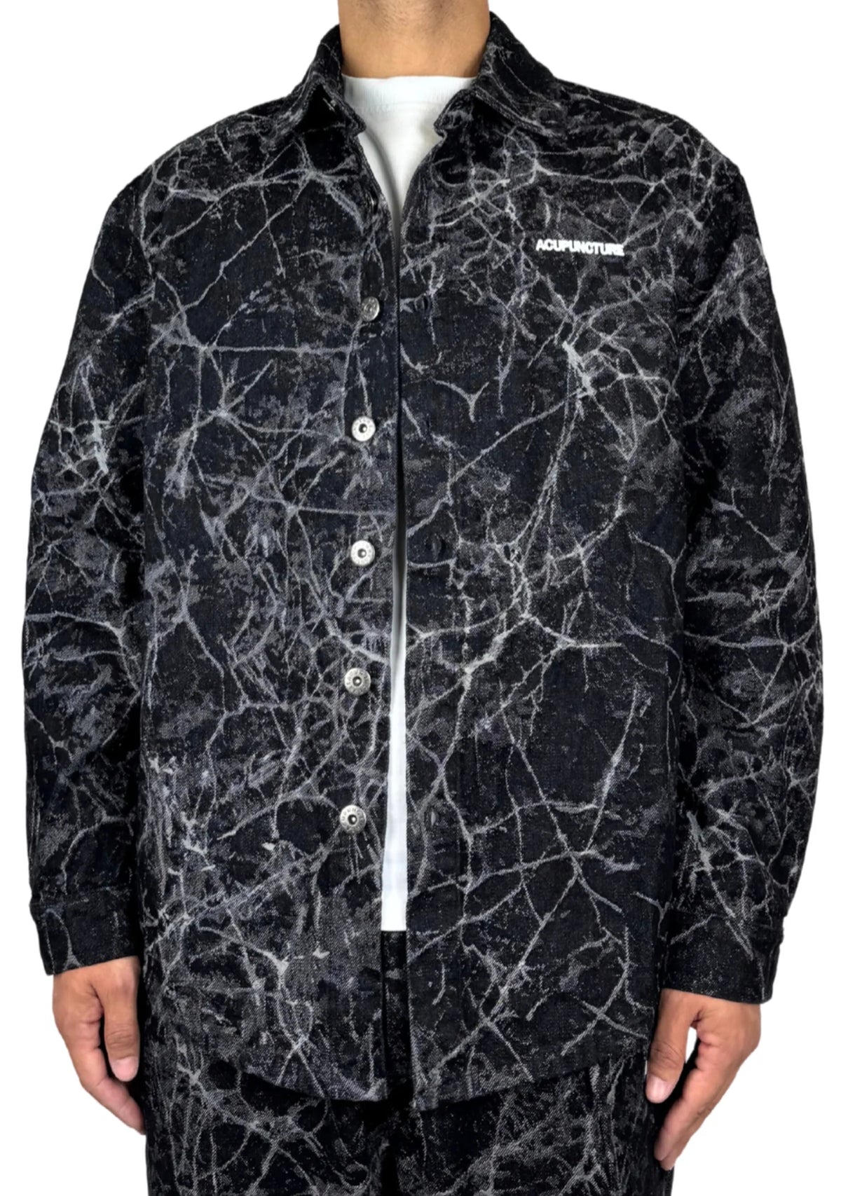 ACUPUNCTURE FASHION PATCH WORK SHIRT