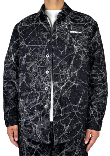 ACUPUNCTURE FASHION PATCH WORK SHIRT