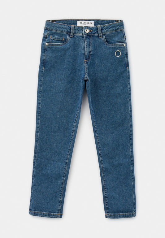 TRUSSARDI KIDS MEDIUM BLUE DENIM