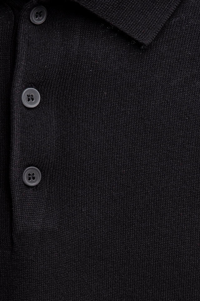 GIANNI LUPO MUSCLE FIT KNITTED POLO SHIRT