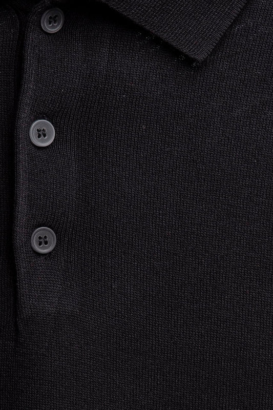 GIANNI LUPO MUSCLE FIT KNITTED POLO SHIRT