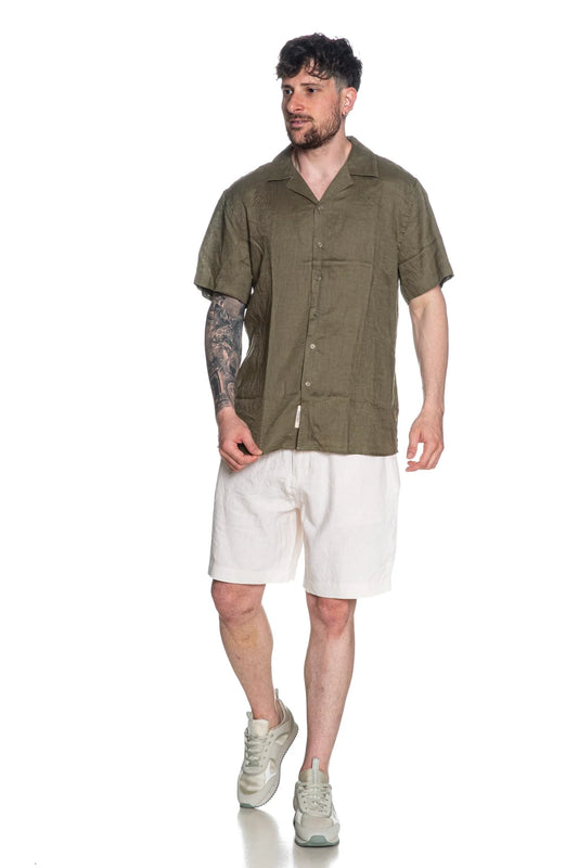 GIANNI LUPO LINEN SHORTSLEEVE SHIRT