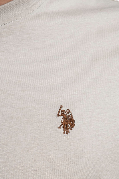 U.S POLO ASSN MAN SILVER & GOLD BASIC T SHIRT