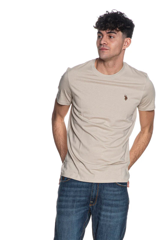 U.S POLO ASSN MAN SILVER & GOLD BASIC T SHIRT