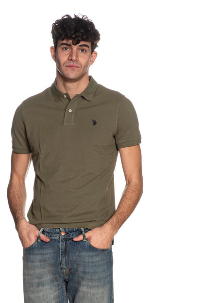 U.S POLO ASSN MAN SILVER & GOLD POLO SHIRT