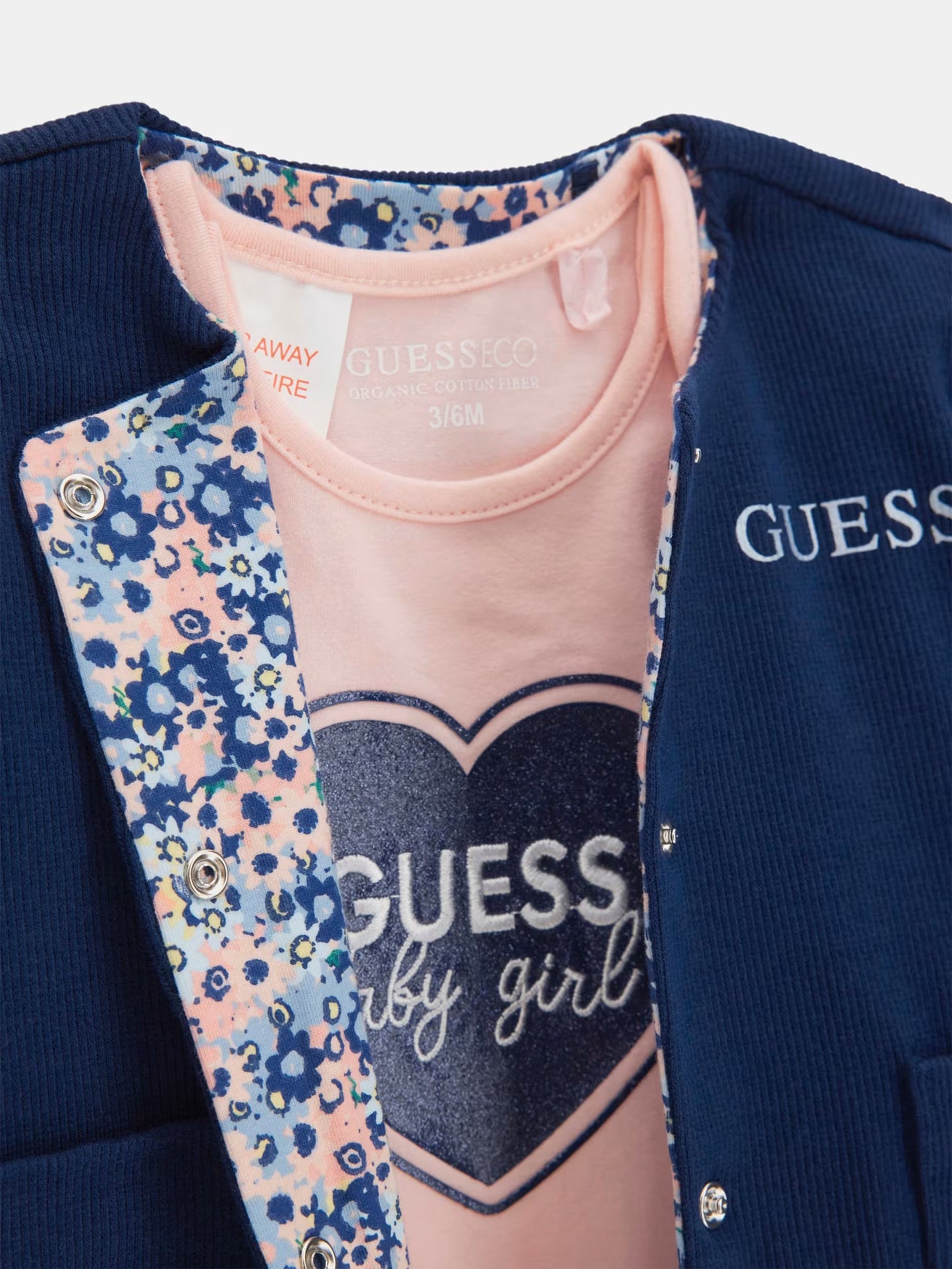 GUESS BABY JACKET BODYSUIT AND PANTS SET